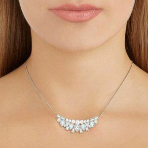 [Brand New] Swarovski Palladium Plate Festivity Small Crystal Pearl Necklace